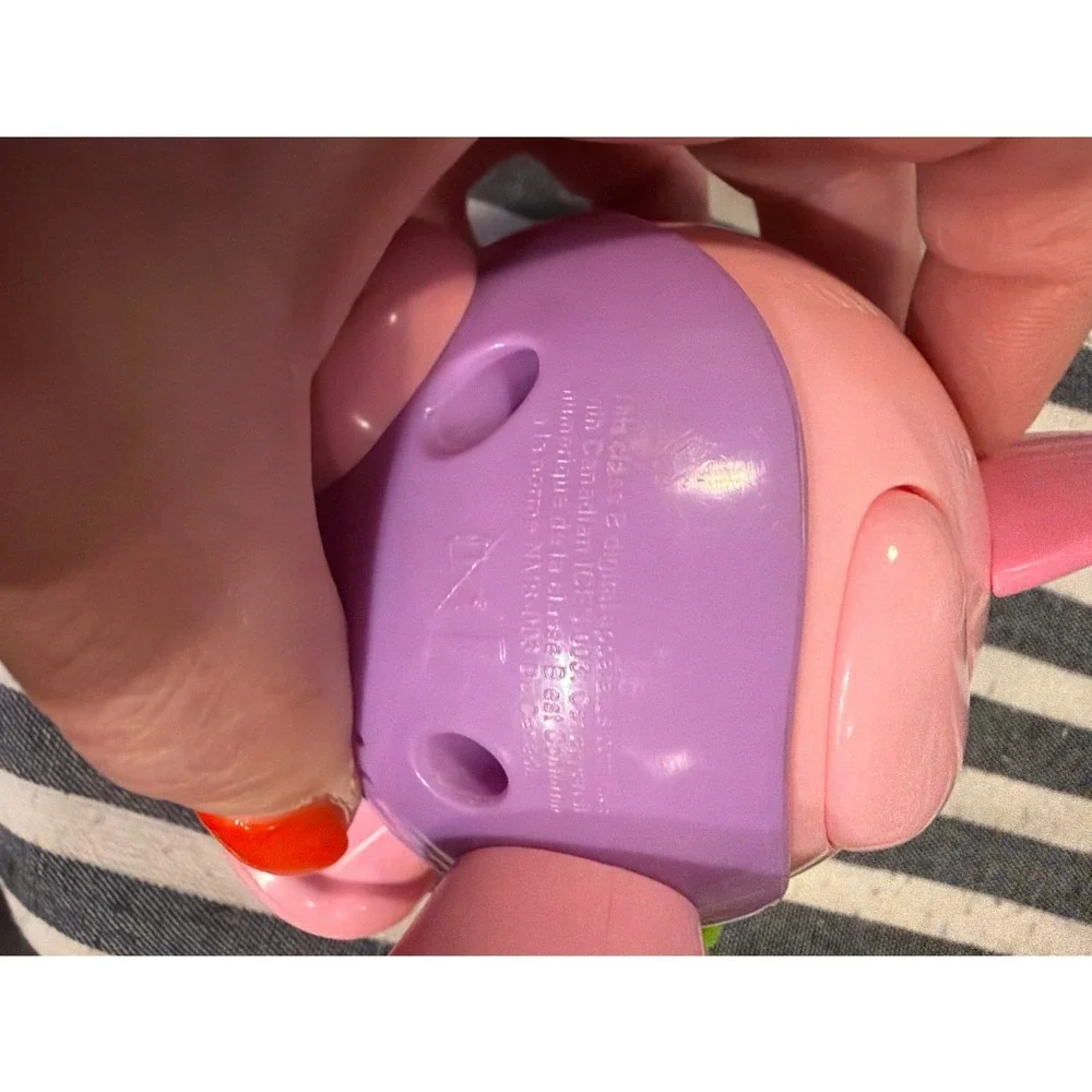 Fisher-Price Hungry Bunny Pink Interactive Sensory Toy with Carrot Accessory